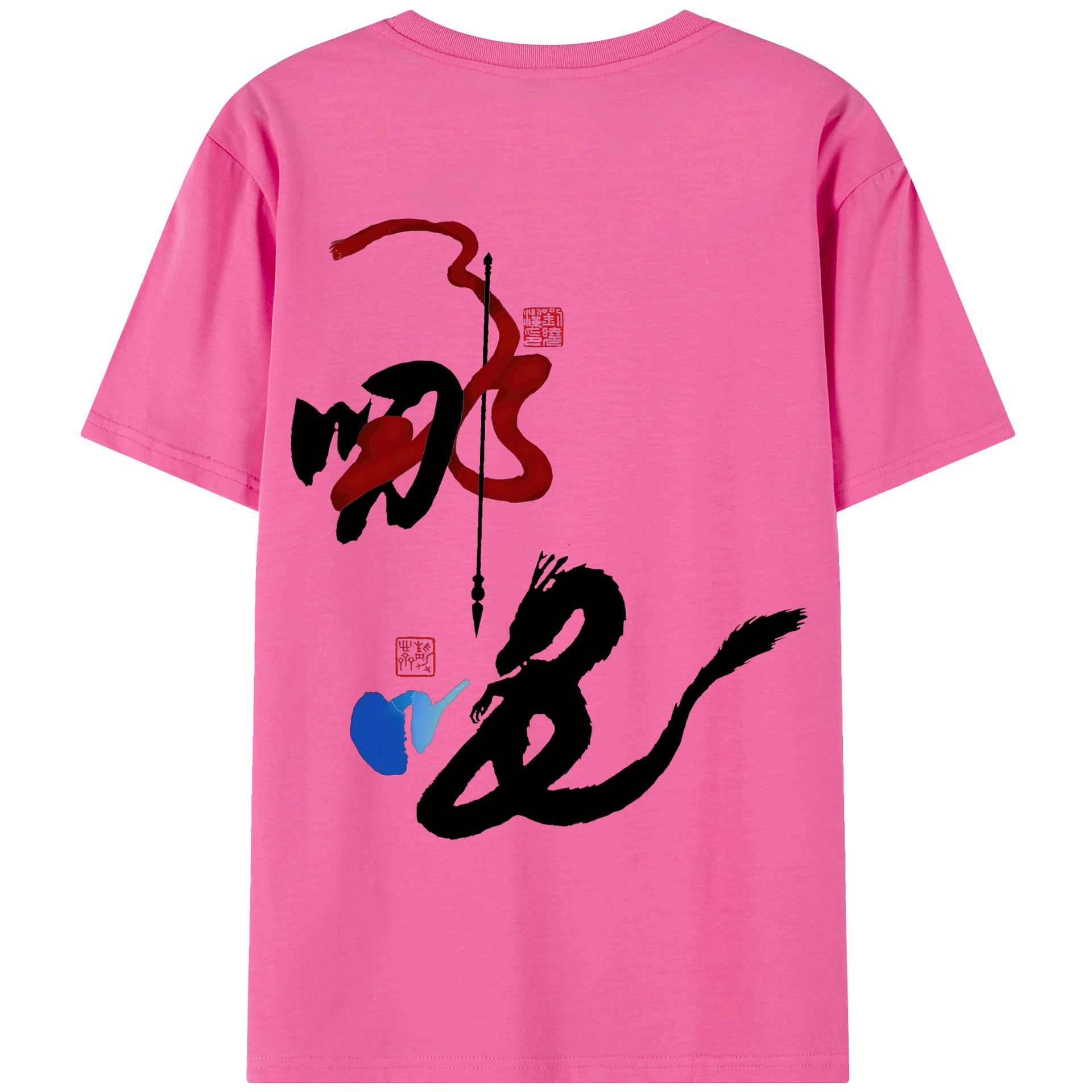 （画像用） Ne Zha 2 ナタ 魔童の大暴れ レディース半袖Tシャツ(バックプリント)